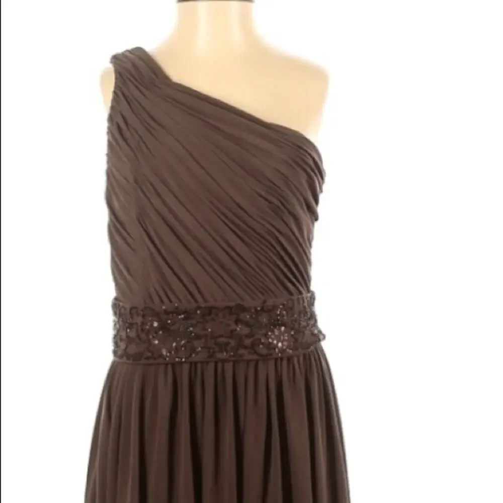 Talbots Brown One Shoulder Cocktail dress